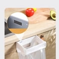 thumbnail image 3 of Foldable Trash Bag Holder, Hanging Trash Can for Kitchen Cabinet Door, Wall-Mounted Foldable Garbage Bag Holder Under Sink Trash Can, Waste Hanging Garbage Can for Kitchen Cabinets Doors Bathroom, 3 of 4