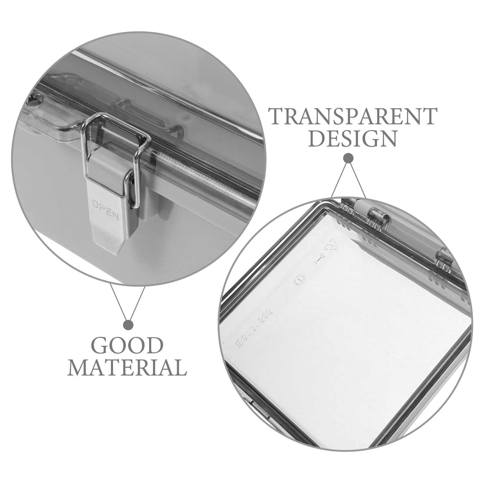 hengzirui Clear Lid Junction Box Waterproof Electrical Line Box Outdoor Junction Enclosure Box
