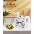 thumbnail image 5 of Laundry Room Stand Mixer Dust Cover with Storage Pocket & Handles,Cartoon Wash Dry Fold Repeat Simple Lines Art Fits All Tilt Head & Bowl Lift Kitchen Appliance Cover Accessories,4.5-5 Quart, 5 of 6