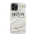 thumbnail image 1 of Personalised Cream Marble Name iPhone 14 Pro Case,iPhone 14 Pro Max, 1 of 5