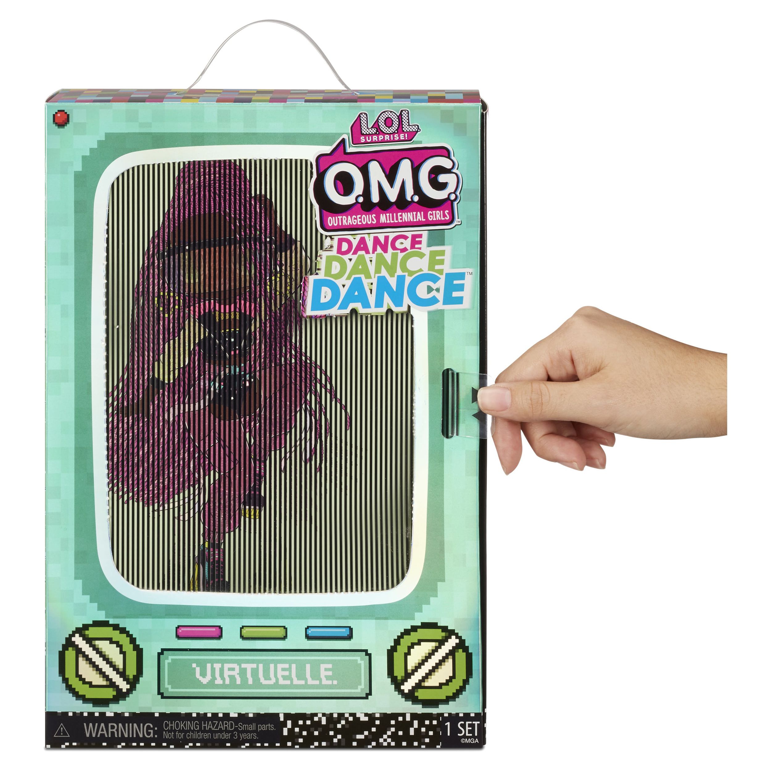 LOL Surprise OMG Dance Dance Dance Virtuelle Fashion Doll with 15 Surprises Including Magic Blacklight, Shoes, Hair Brush, Doll Stand and TV Package - For Girls Ages 4+ - image 4 of 7