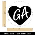 thumbnail image 2 of GA Georgia State in Heart Rubber Stamp for Scrapbooking Crafting Stamping - Medium 1 Inch, 2 of 7