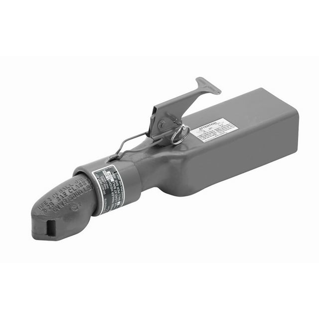 Bulldog Trailer Coupler 028382 COLLAR-LOK; Class III Square/Rectangular Tongue; 5000 Pound Lift Capacity; For 2 Inch Ball; High Profile Latch