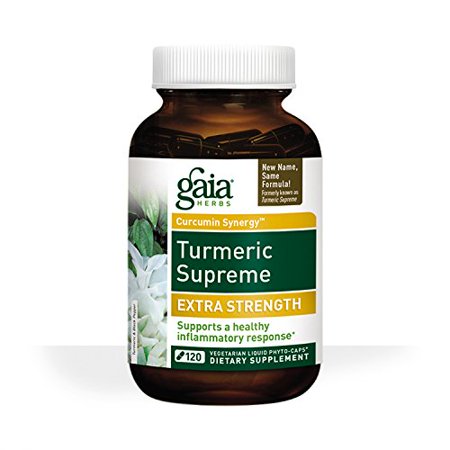 Gaia Herbs Turmeric Supreme Extra Strength Liquid Phyto-Capsules, 120 Count