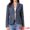 Dark Blue, variant on DARING DIVA Women's Notch Lapel Long Sleeve Elegant Business Casual Jacket XS Black