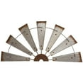 thumbnail image 5 of Sunjoy Tech Windmill Rustic Farmhouse Windmill Wall Decoration Unique Metal Art for Home Bedroom Living Room Country Charm, 5 of 8