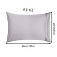 thumbnail image 2 of PiccoCasa 4 Pcs 100% Combed Cotton Soft Luxury Solid Pillow Case King Pale Purple, 2 of 8