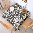 thumbnail image 2 of Black and Yellow Of Leopard Print Square Tablecloth,Waterproof Square Table Cover,Wipeable Spillproof Washable Table Cover for Home Kitchen Party Decor 52"x52"(132x132cm), 2 of 6