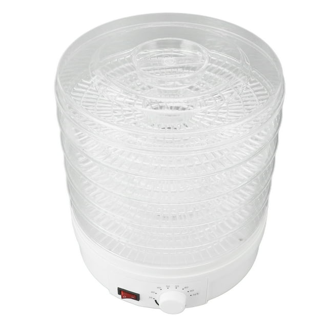 Fruits Deshidrator de Verduras, Versátil, Enchufe de Ee. Uu. 110-120V 5 BANDEJAS, Control de la Perilla Silenciosa Secadora Eléctrica Para El Hogar
