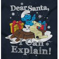 thumbnail image 2 of Brainy Smurf Dear Santa Christmas Men's Graphic T Shirt Tees Brisco Brands S, 2 of 4