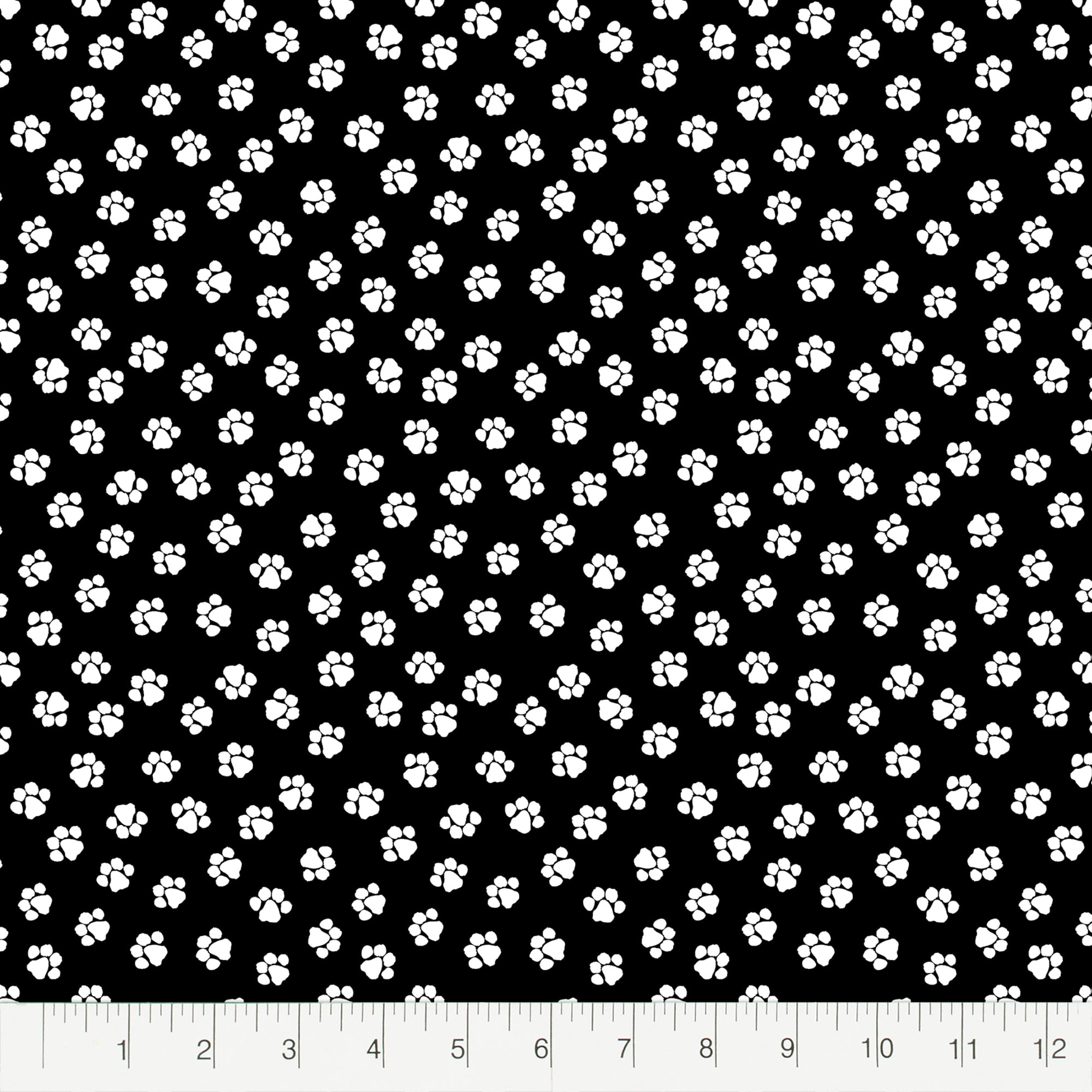 Create It 18"x21" Cotton Paws Black Precut Sewing & Craft Fabric, Pink 10 Pieces