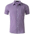 thumbnail image 1 of Chemises à Manches Courtes pour Hommes Chemise Décontractée à Manches Courtes Col Rabattu, 1 of 8
