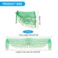 thumbnail image 2 of Uxcell Women's Belly Dance Hip Scarf with Sequins Triangle Wrap Skirts Waist Chain for Party Costume Performance Dark Green, 2 of 7