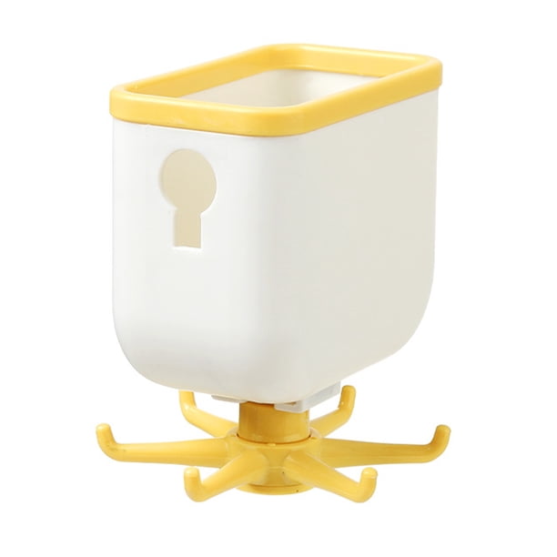 Organizador de ganchos de cocina, colgador de baño, estante de secado de platos de pared, soporte para tapa, accesorios de cocina, estante de Almacenamiento y organización del hogar blanco amarillo Moyic HA005196-02