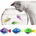 thumbnail image 1 of 3pcs Robot Fish for Cats - Interactive Swimming LED Cat Toy, Plastic Fish Toy Gift for Indoor Cats Play, 1 of 5