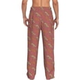 thumbnail image 3 of Uemuo Leopard Print Pattern Men's Wide Leg Palazzo Lounge Pants with Pockets Light Weight Loose Comfy Casual Pajama Pants-Large, 3 of 9