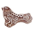 thumbnail image 1 of Bird Wood Block Art Decorative Handcarved Wooden Textile Stamp Printing Block, 1 of 3