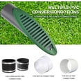 thumbnail image 3 of 4 Inch Green Angled Drainage Grate for Yard Drain, Sump Pump Discharge & Gutter Downspout - 17in Length, 3 of 6