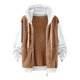 thumbnail image 2 of Gibobby Abrigos de mujer, chamarra de forro polar para mujer, para otoño e invierno, cálida, gruesa, peluda, con cierre, talla grande, chamarra de peluche para mujer(Café,CH), 2 of 5