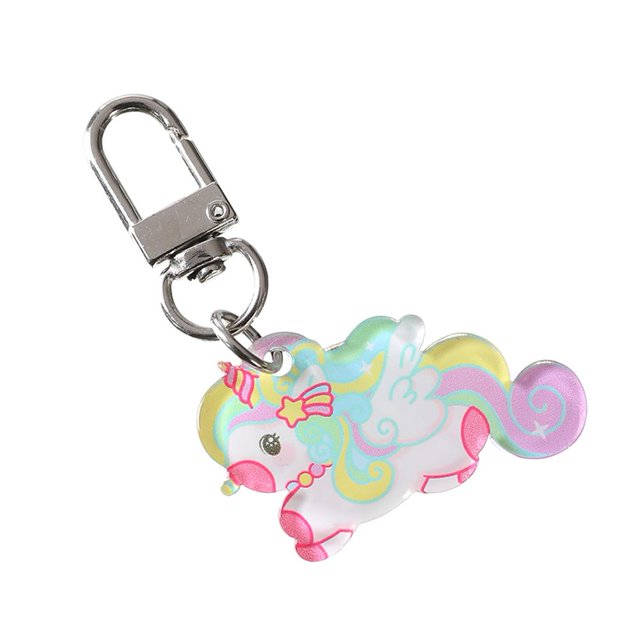 Llavero con colgante de acrílico de dibujos animados, cartera coreana, mochila, llavero (G)