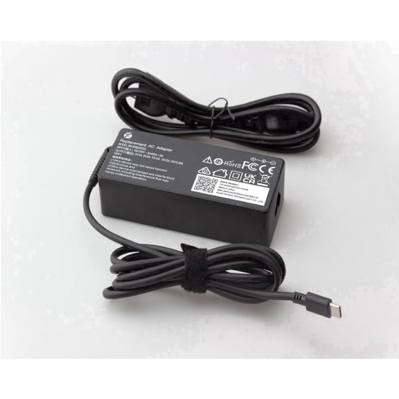 Famous Tech Shop 65W USB-C Laptop Charger 20V 3.25A Type-C AC Adapter for Dell Latitude, Lenovo ThinkPad, HP EliteBook, ASUS Chromebook