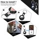 thumbnail image 4 of Adecuado para AirTag, 2 piezas, funda para llavero de cuero AirTag, buscador de llaves portátil AirTag para mochilas y mascotas, funda para mini rastreador de cuerda AirTag (negro + azul)., 4 of 5