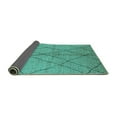 thumbnail image 2 of Ahgly Company Indoor Rectangle Solid Turquoise Blue Modern Area Rugs, 7' x 9', 2 of 4