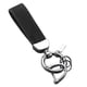 thumbnail image 5 of Llavero de coche con correa resistente al desgaste, universal, de aleación de zinc, decorativo, moderno. negro, 5 of 9