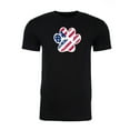 thumbnail image 2 of American Flag Dog Paw, Men's Graphic T-shirts, 4th of July T-shirts - Black MH200PATRIOT S4 L, 2 of 3