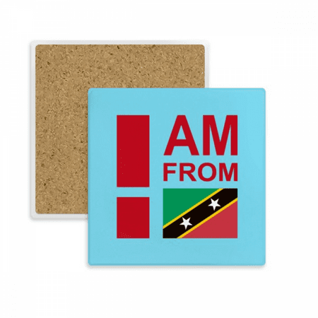 

I Am From Kitts Nevis Coaster Cup Mat Mug Subplate Holder Insulation Stone