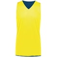 thumbnail image 2 of Augusta Youth Tricot Mesh Reversible 2.0 Jersey 162 Black/White Xxs, 2 of 7