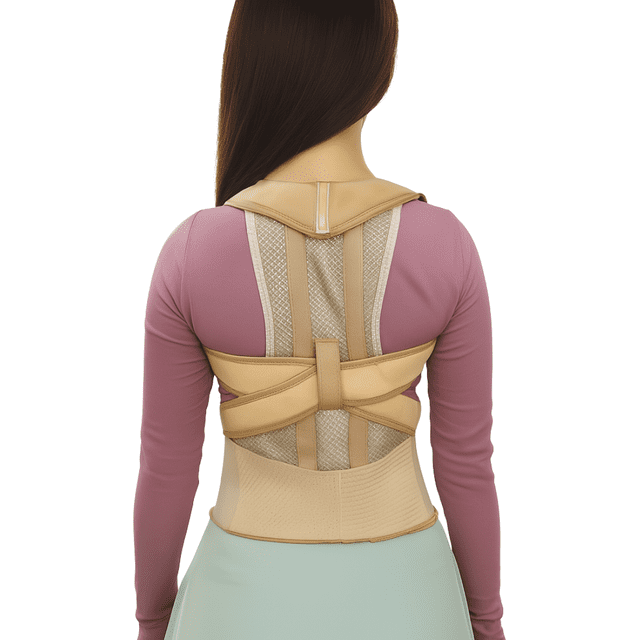 Corrector de Postura para Espalda y Hombros | Faja Dorsolumbar con Varillas Flexibles, Soporte Lumbar Transpirable Unisex BK-079