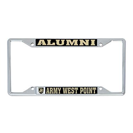 United States Military Academy USMA Black Knights NCAA Army West Point Metal License Plate Frame For Front Back of Car Officially Licensed (Alumni)