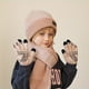 thumbnail image 4 of 3 unids/set gorro, bufanda y guantes para niños para invierno, accesorios para exteriores para niñas, gorros de felpa tejidos para niñas, 4 of 4
