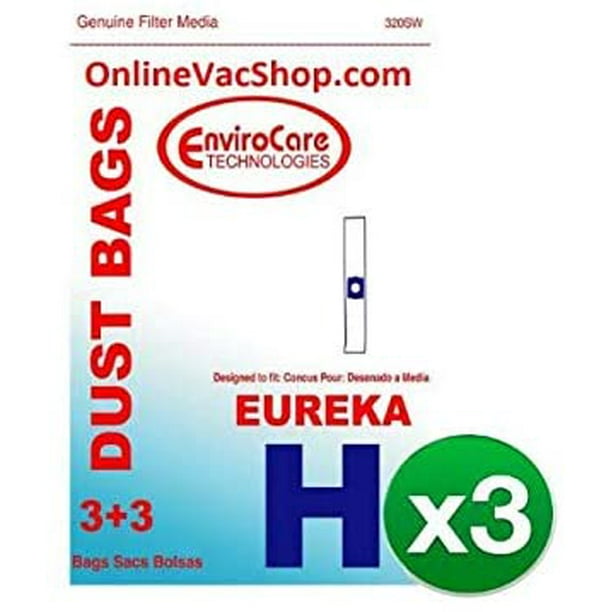 Eureka Vacuum Bags for Style H Canisters (3 Pack 9 Bags) 320SW