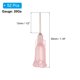 thumbnail image 2 of Agujas de dispensación de 20Ga, 52PCS de 1/2 pulgada con punta roma industrial y jeringas con aguja de bloqueo Luer para rellenar tintas líquidas, adhesivos, aceites, rosa, 2 of 7