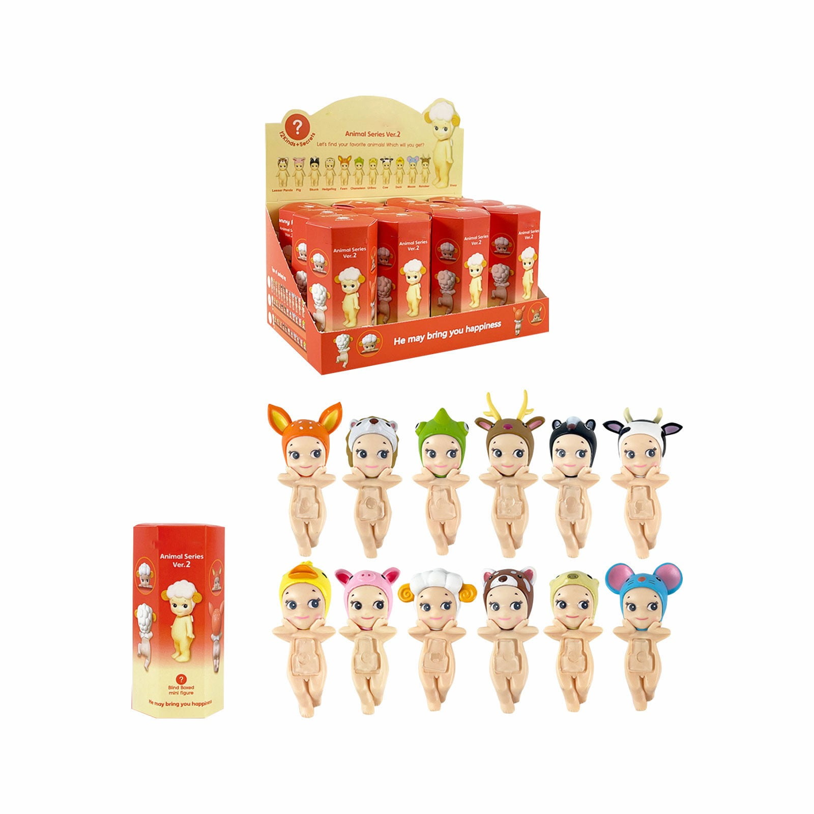 Sonny Angel HIPPERS Animal Angel Version 2 - 12 Sealed Box
