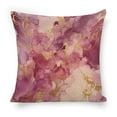 thumbnail image 2 of Pink Marble Throw Pillow Covers Linen Pillow Cases 18x18 Inch Decorative Cushion Case Couch Pillows Cover for Sofa Bedroom Living Room Car, 2 of 9