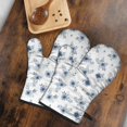 thumbnail image 5 of Pioneer Flower Floral Print Pattern Oven Mitt 2-Pack Set, Heat Resistant Kitchen Gloves, 7.7" X 12", 5 of 6