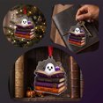 thumbnail image 4 of Qiulaii Reading Ghost Acrylic Suncatcher Cute Halloween Hanging Ornament Window Decor Spooky Holiday Keepsake Gift for Halloween Home Decor, (B), 4 of 6