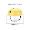thumbnail image 2 of Jingle Bells, 40mm 5pcs Craft Bells with Star Cutouts for DIY, Yellow/White, 2 of 6