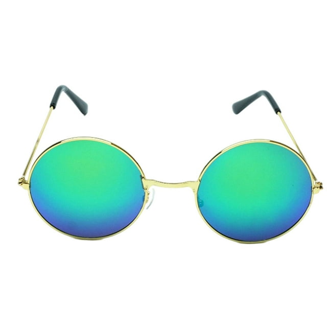 VONKY Sunglasses Practical Portable Beautiful Assorted Colors Sun Eyewear Multi-functional Metal Frame Novel Style for Male Female Golden,Green