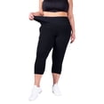 thumbnail image 4 of Blis BLIS Foldover Active Capri 3pk Black, Black, Black Large, 4 of 5