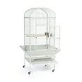 thumbnail image 2 of Prevue Pet Products Medium Dome Top Bird Cage - Chalk White 34522, 2 of 14