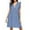 Sky Blue, variant on Plus Size Dresses Women's Lace Jacquard Cutout Pocket Liner Shorts V Neck Plus Size Dress Summer Vacation Sun Dress