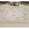 thumbnail image 1 of Jurassic Decorative Rug, Arrangement of Various Dinosaurs Illustrations Skeleton Biology Historic, Quality Carpet for Bedroom Dorm and Living Room, 6 Sizes, Pale Orange, by Ambesonne, 1 of 1