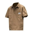 thumbnail image 2 of Camisa de manga corta para hombre, camisetas Cargo, Tops con bolsillo, ropa de calle cómoda, camisetas para hombre, pulóver para trabajo, negocios, L Fernando camisa de rayas, 2 of 7