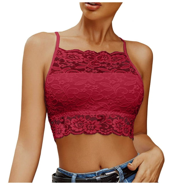 DXOUPM Womens Tank Tops Versatile Hollow Lace Spaghetti Strap Slim Fit Summer Shirts Trendy