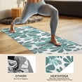 thumbnail image 4 of Teal Daisy Flower Pattern Hot Yoga Mat Towel Non Slip for Hot Yoga - Quick-Drying Yoga Mat Cover with 4 Corner Pockets with Travel Bag - Hot Yoga Towel Non Slip Grip Moisture Wicking Sweat 70"x26", 4 of 6