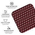 thumbnail image 4 of Pofeuu Red Buffalo Plaid Merry Christmas Print Leather Coasters Set of 6, Round Cups Mugs Mat Pad for Home Kitchen Heat Resistant Drink Coasters,Square, 4 of 7
